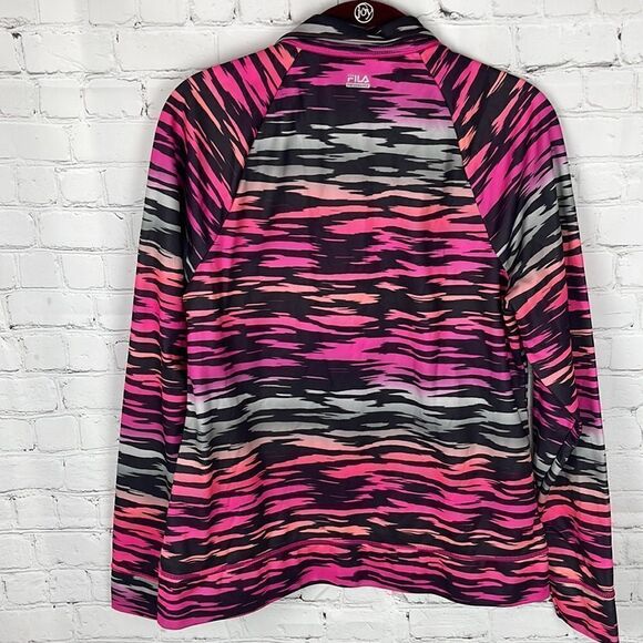 FILA Animal Print Pink Pullover Size Medium - Picture 8 of 8